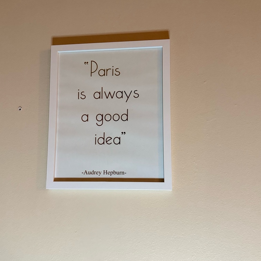 Paris Quote Wall Art